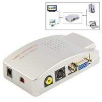 Hoge Resolutie VGA Video omvormer VGA naar Video S-Video / PC naar TV (VGA naar AV ) Converter Box