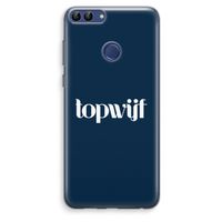 Topwijf Navy: Huawei P Smart (2018) Transparant Hoesje