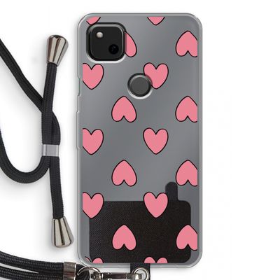 Ondersteboven verliefd: Pixel 4a Transparant Hoesje met koord