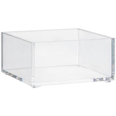 5Five Make-up houder box - 9,5 x 9.5 x 5 cm - transparant kunststof - Organizer bakjes 5Five Make-up houder box - 9,5 x 9.5 x 5 cm - transparant kunststof - Organizer bakjes