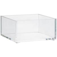 5Five Make-up houder box - 9,5 x 9.5 x 5 cm - transparant kunststof - Organizer bakjes