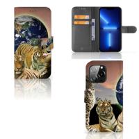 iPhone 13 Pro | Telefoonhoesje | Met pasjeshouder | Roofdieren