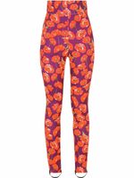 Dolce & Gabbana legging à fleurs - Violet - thumbnail