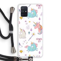 Fantasiewereld: Samsung Galaxy A71 Transparant Hoesje met koord Fantasiewereld: Samsung Galaxy A71 Transparant Hoesje met koord