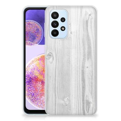 Samsung Galaxy A23 | Bumper Hoesje | White Wood
