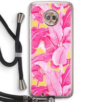 Pink Banana: Motorola Moto G6 Transparant Hoesje met koord