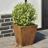 VidaXL Plantenbakken 2 st 30x30x30 cm weervast staal