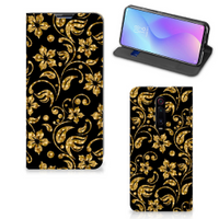 Xiaomi Redmi K20 Pro Smart Cover Gouden Bloemen