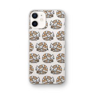 Slapende poes: iPhone 12 mini Transparant Hoesje