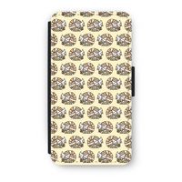 Slapende poes: iPhone X Flip Hoesje