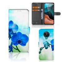 Xiaomi Poco F2 Pro Hoesje Orchidee Blauw - Cadeau voor je Moeder Xiaomi Poco F2 Pro Hoesje Orchidee Blauw - Cadeau voor je Moeder