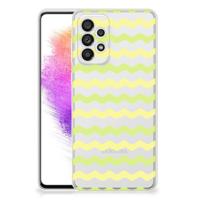 Samsung Galaxy A73 5G | TPU bumper | Waves Yellow Samsung Galaxy A73 5G | TPU bumper | Waves Yellow