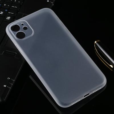 Ultradunne matte PP Case voor iPhone XIR 2019 (transparant)