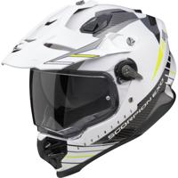 SCORPION ADF-9000 Air Feat, Dual sport helm, Wit-Zwart-Fluo Geel