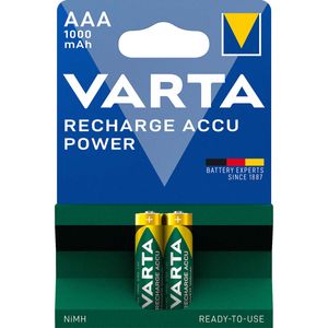 Oplaadbare NiMH Batterij AAA 1.2 V 1000 mAh 2-Blister