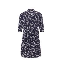 Yoek gebloemde blousejurk TULIP/HEART donkerblauw/wit - thumbnail