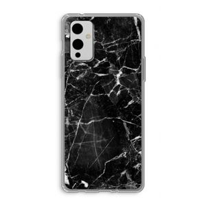 Zwart Marmer 2: OnePlus 9 Transparant Hoesje