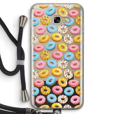 Pink donuts: Samsung Galaxy A5 (2017) Transparant Hoesje met koord