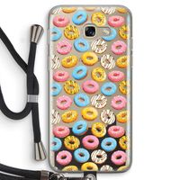 Pink donuts: Samsung Galaxy A5 (2017) Transparant Hoesje met koord