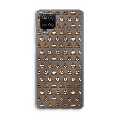 Poop emoji: Samsung Galaxy A12 Transparant Hoesje