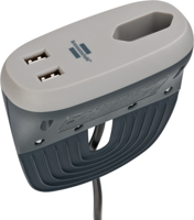 Brennenstuhl brennenstuhl®estilo sofacontactdoos met oplaadfunctie 1xEuro-socket en 2xUSB-Charger antraciet/grijs - 1150290