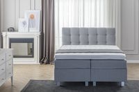 Dreamhouse - Big Storage Boxspring - Grijs - 160 x 200 / Zonder montage / GRATIS levering