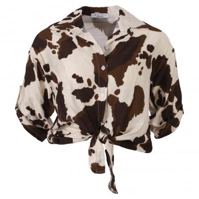 Enjoy - Bruin | Dames | Blouse | Bruin | XXL | regular | Kamst mode