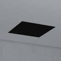 Saniclear Cube plafond inbouw douchekop 30x30cm mat zwart - thumbnail