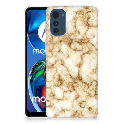 Motorola Moto E32/E32s | TPU | Siliconen hoesje | Marmer Goud