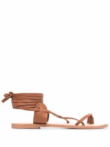 Manebi x Alex Rivière sandales en cuir - Marron