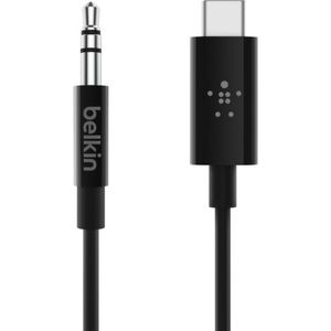 Belkin RockStar™ 3.5mm Audio Cable with USB-C™ Connector audio kabel USB C Zwart