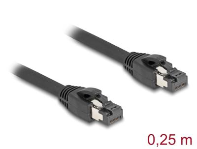 DeLOCK 80231 netwerkkabel Zwart 0,25 m Cat8.1 S/FTP (S-STP)