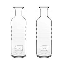 2x Glazen water of sap karaffen 750 ml Optima - Karaffen - thumbnail