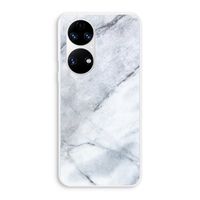 Witte marmer: Huawei P50 Transparant Hoesje