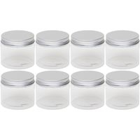 8x Kunststof weckpotten/inmaakpotten 150 ml met schroefdeksel