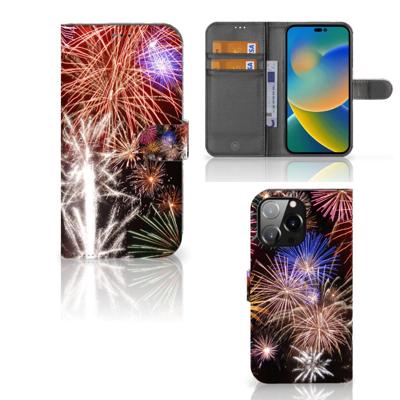 iPhone 14 Pro Max | Wallet Case | met Pasjes | Vuurwerk