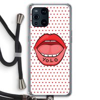 Yolo Denise: Oppo Find X3 Pro Transparant Hoesje met koord