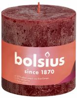 Bolsius shine rustiekkaars 100/100 vervet red - thumbnail