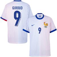 Frankrijk Dri-Fit ADV Match Shirt Uit 2024-2025 + Giroud 9