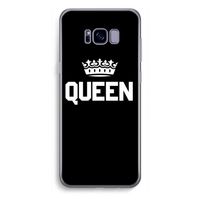 Queen zwart: Samsung Galaxy S8 Plus Transparant Hoesje Queen zwart: Samsung Galaxy S8 Plus Transparant Hoesje