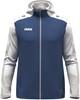 JAKO 6870 Jas Met Kap Dynamic - Nachtblauw/Wit/Lichtgrijs - XXL