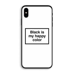 Black is my happy color: iPhone XS Biologisch afbreekbaar hoesje