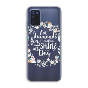 Diamonds: Samsung Galaxy A03s Transparant Hoesje
