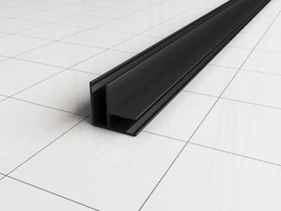 Xellanz Hoekprofiel 200cm mat zwart