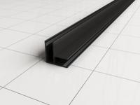 Xellanz Hoekprofiel 200cm mat zwart