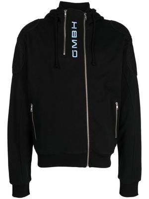 GmbH hoodie zippé à logo brodé - Noir