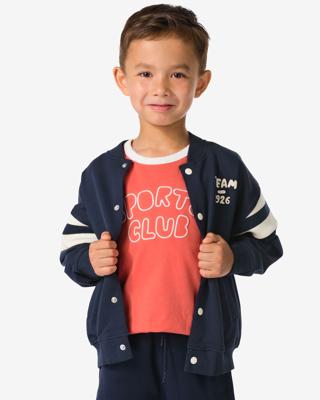 HEMA Kinder Baseballjack Donkerblauw (donkerblauw)