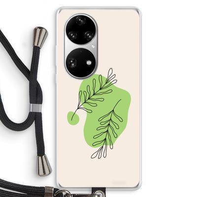 Beleaf in you: Huawei P50 Pro Transparant Hoesje met koord