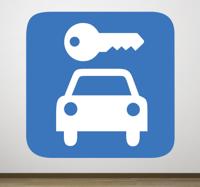 Sticker teken parkeerplaats parking Sticker teken parkeerplaats parking