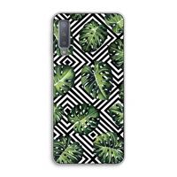 Geometrische jungle: Samsung Galaxy A7 (2018) Transparant Hoesje